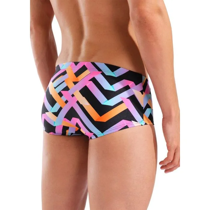 Arena Texture Swim Low Waist Short black-multi Heren - Image 2
